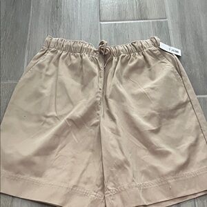 Coral Bay Tan Drawstring Shorts